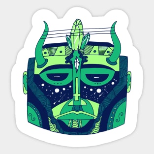 Ngreen African Mask No 8 Sticker